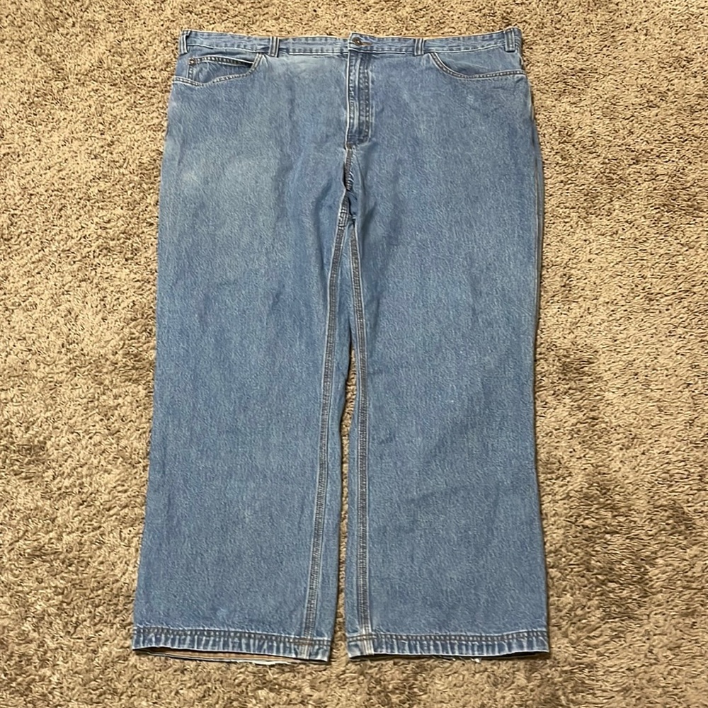 Duluth Trading Men’s 48x30 Big & Tall Straight Leg Medium Wash Denim Work Jeans